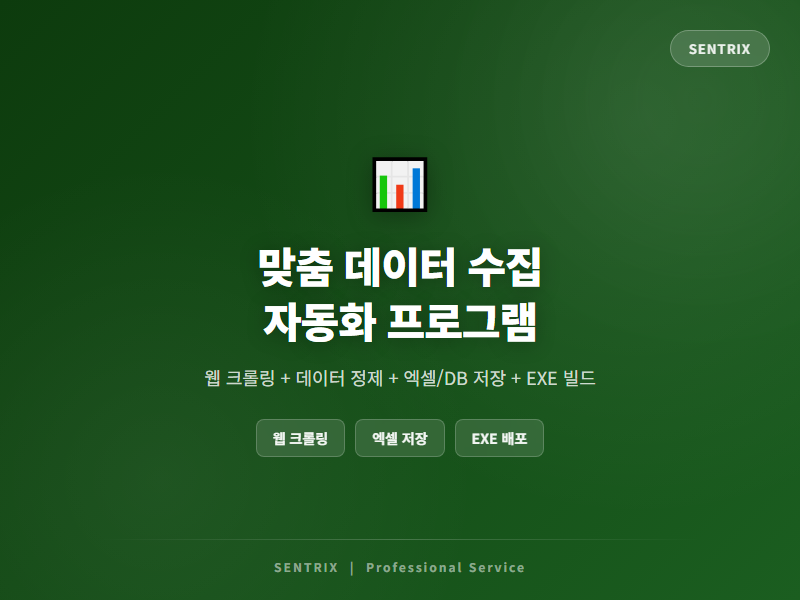 웹 데이터 수집 자동화 프로그램 제작